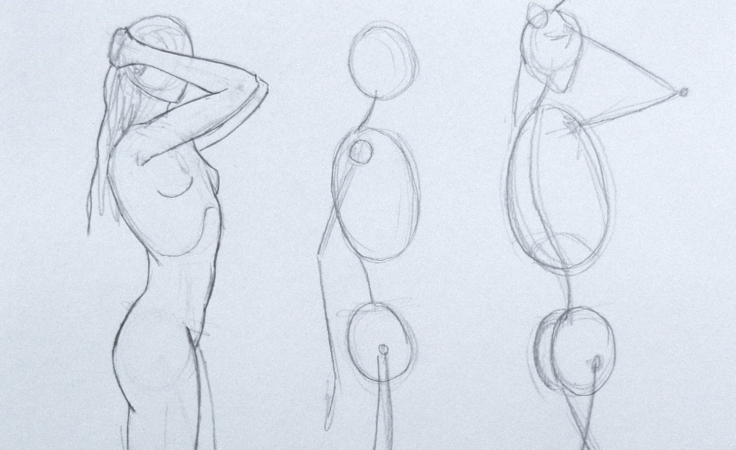 1491x913 How To Draw The Figure From The Imagination - Woman Full Body Sketch