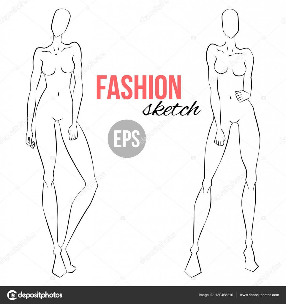 963x1024 Body Templates For Designing Clothes - Woman Full Body Sketch