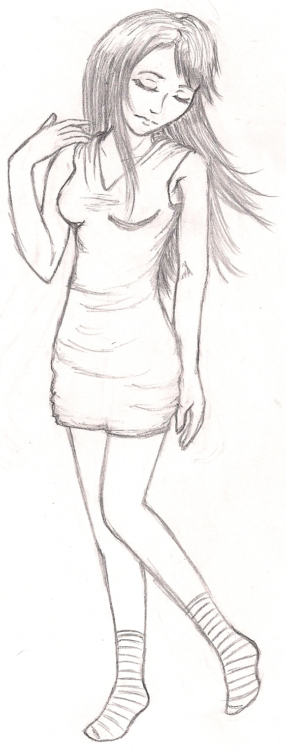 25+ Best Looking For Sketch Drawing Of A Girl Full Body With Clothes