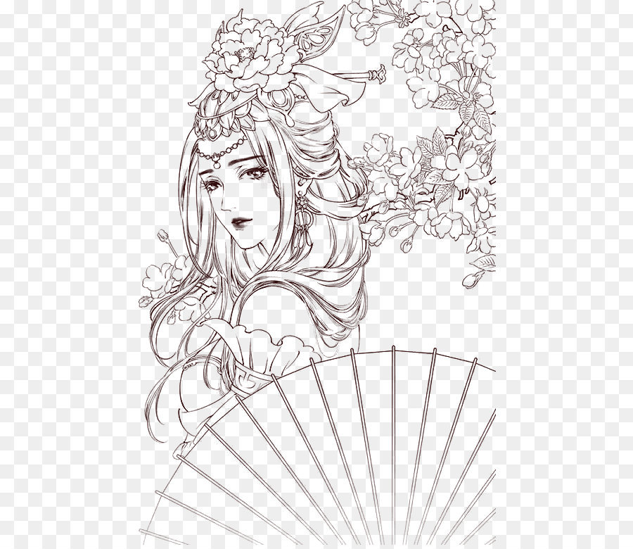 900x780 Drawing Black And White - Woman Hand Sketch