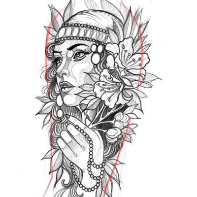 400x400 Sketch Art, Pencil Drawings Tag Woman Portrait Archives - Woman Sketch Art