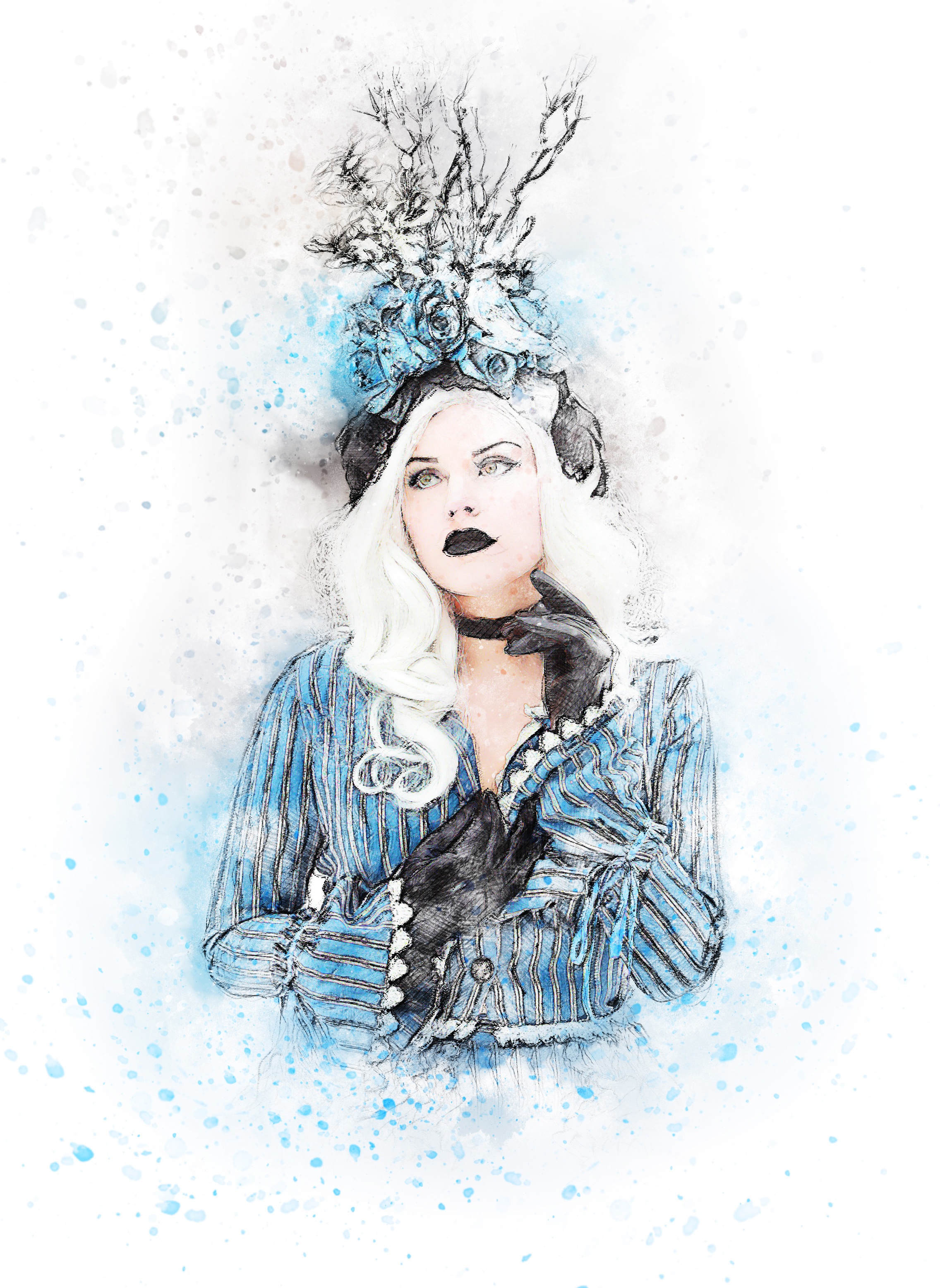 2272x3112 Free Images Abstract, Girl, Woman, Vintage, Artistic, Fashion - Woman Sketch Art