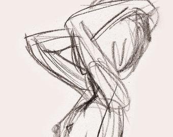 340x270 Charcoal Drawings Amp Illustrations Etsy - Woman Sketch Drawing