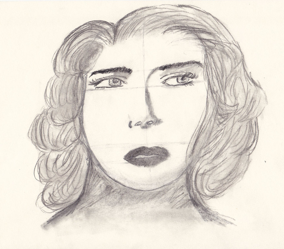 955x837 New How To Draw Sketch Of Face - Woman Sketch Face