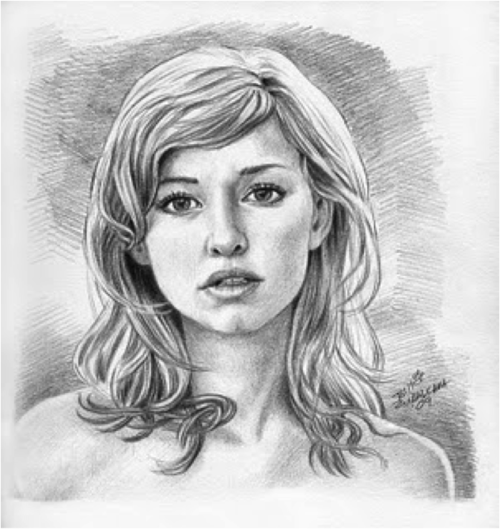 500x529 Pictures Sketch Of A Womans Face, - Woman Sketch Face