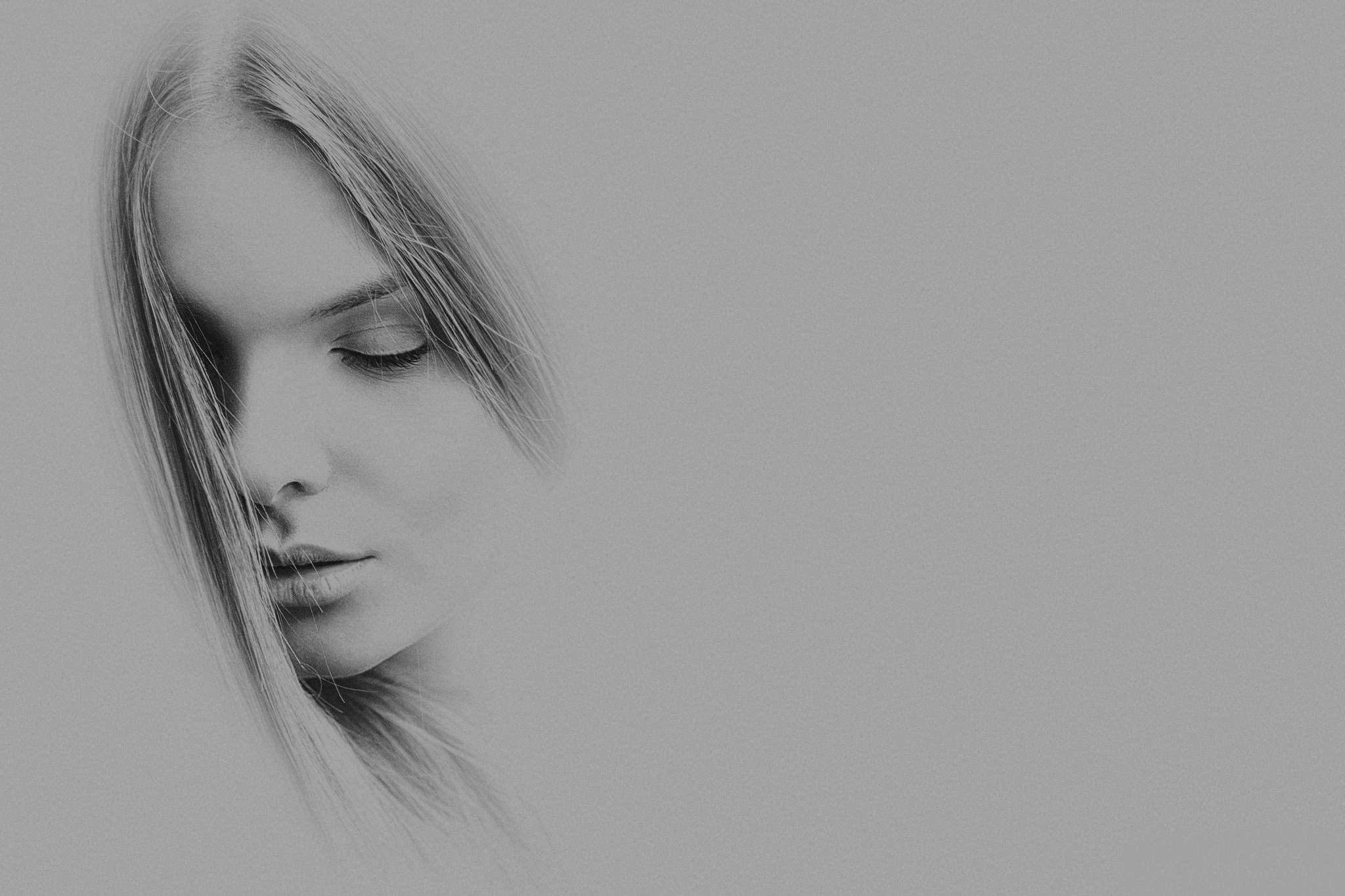 2048x1365 Woman Face Pencil Drawings Sketch Face Sad Pencil Sad Face - Woman Sketch Face