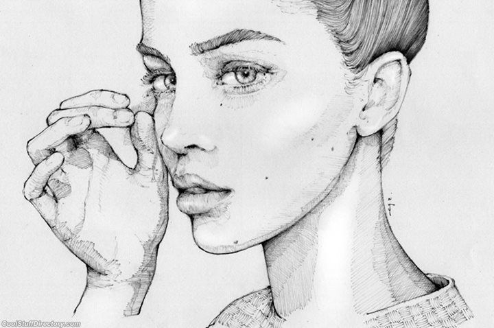 720x478 Collection Of Woman Drawing Face High Quality, Free Cliparts - Woman Sketch Face