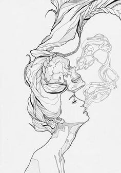 236x337 The 26 Best Tattoo Weed Girl Smoking Drawing Images - Woman Smoking Sketch