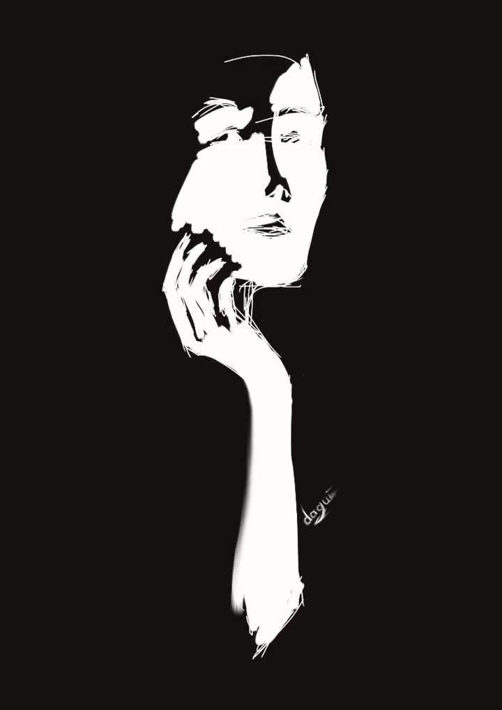 720x1018 Dagui Pierro Smoking Hot Woman - Woman Smoking Sketch