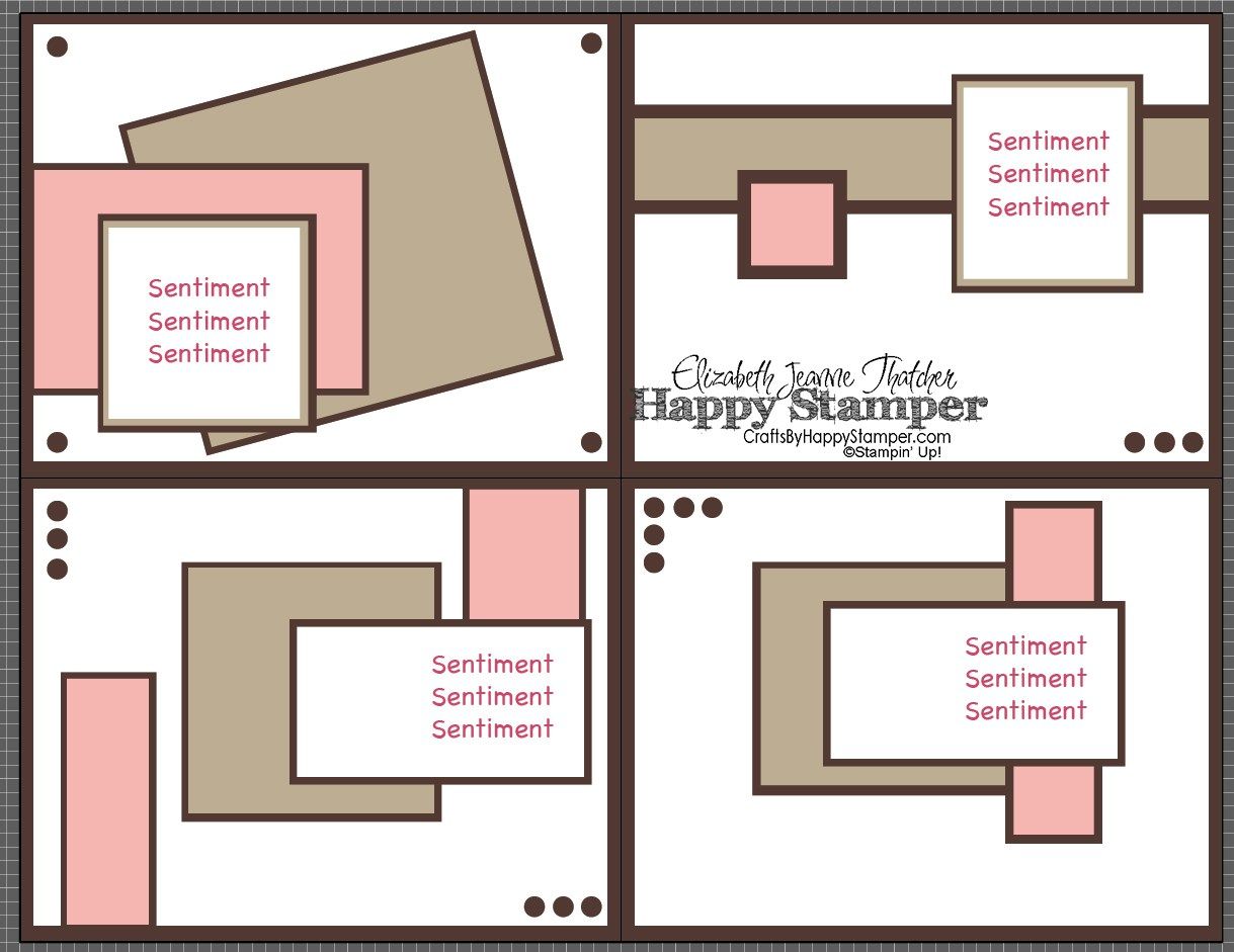 1219x941 One Sheet Wonder, Sketch, 6 X 6 Card Layouts - Wonder Sketch