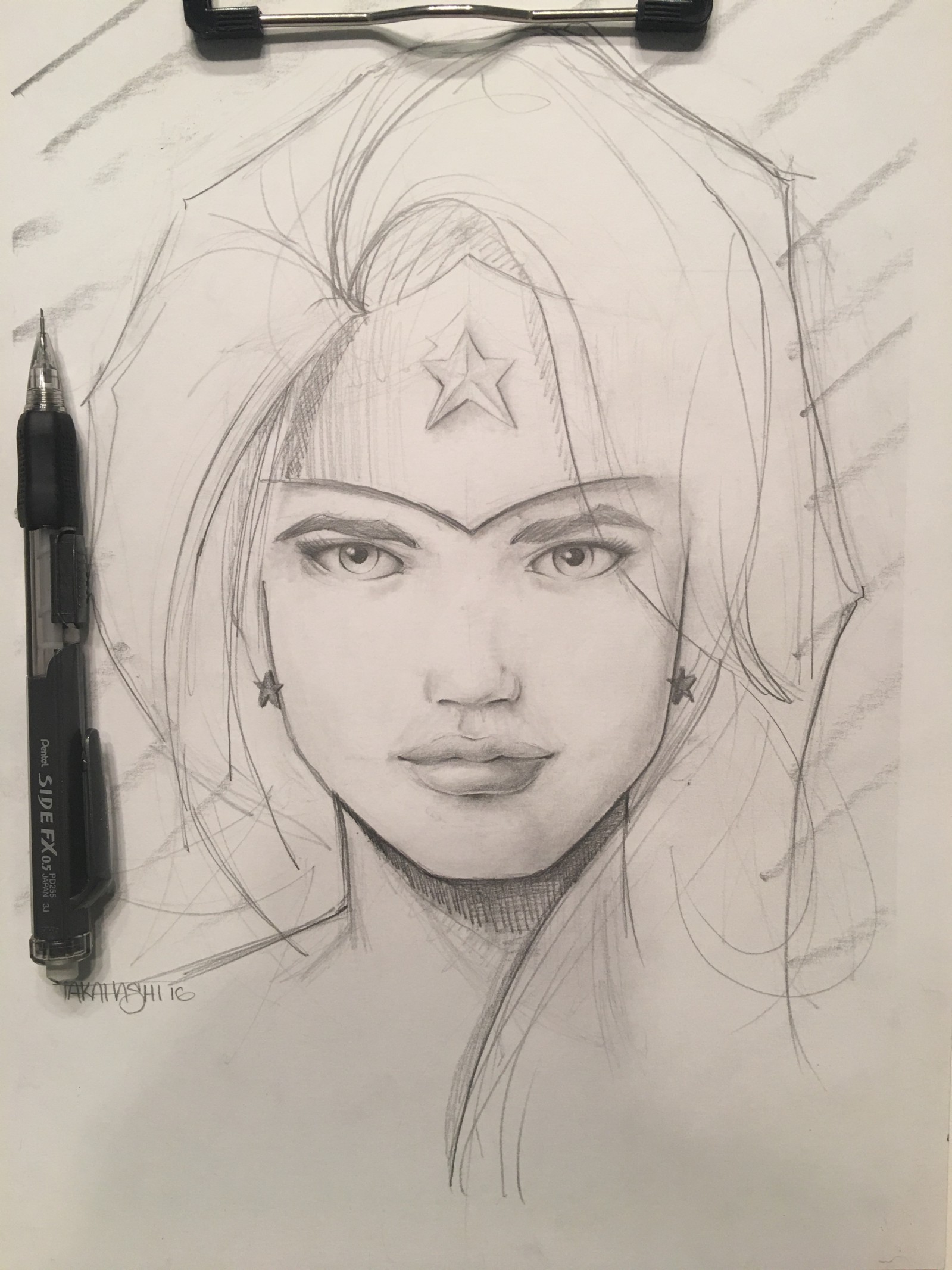 1599x2133 Wonder Woman Sketch Eric Takahashi Medium - Wonder Sketch