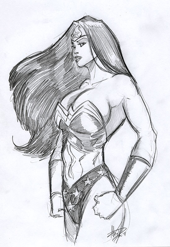 549x800 Wonder Woman Sketch By Imagesbyalex - Wonder Sketch