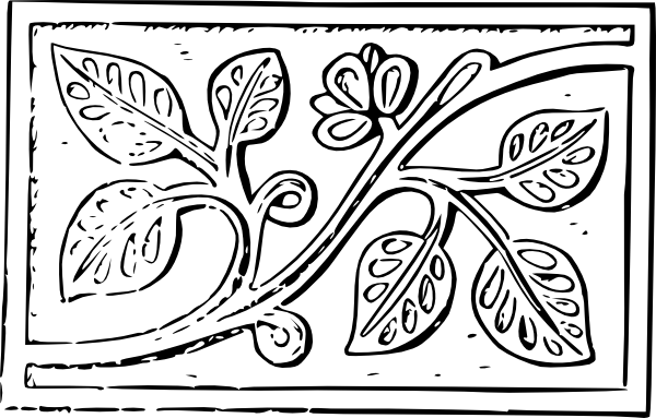 600x383 Wood Carving Leaves Clip Art - Wood Carving Sketches