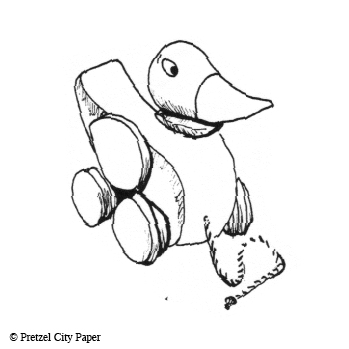 349x349 Toy Wood Duck Stamp Pretzel City Paper - Wood Duck Sketch