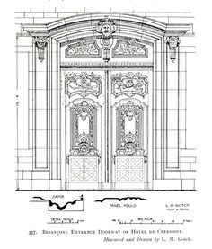 236x277 954 Best Door Images In 2018 Architectural Drawings - Wooden Door Sketch