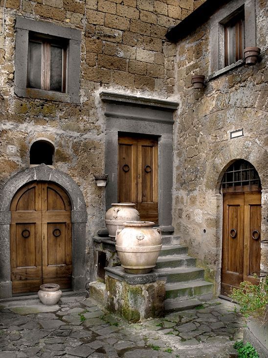 548x732 Three Wood Doors. I Especially Love The Arched Double Door - Wooden Door Sketch