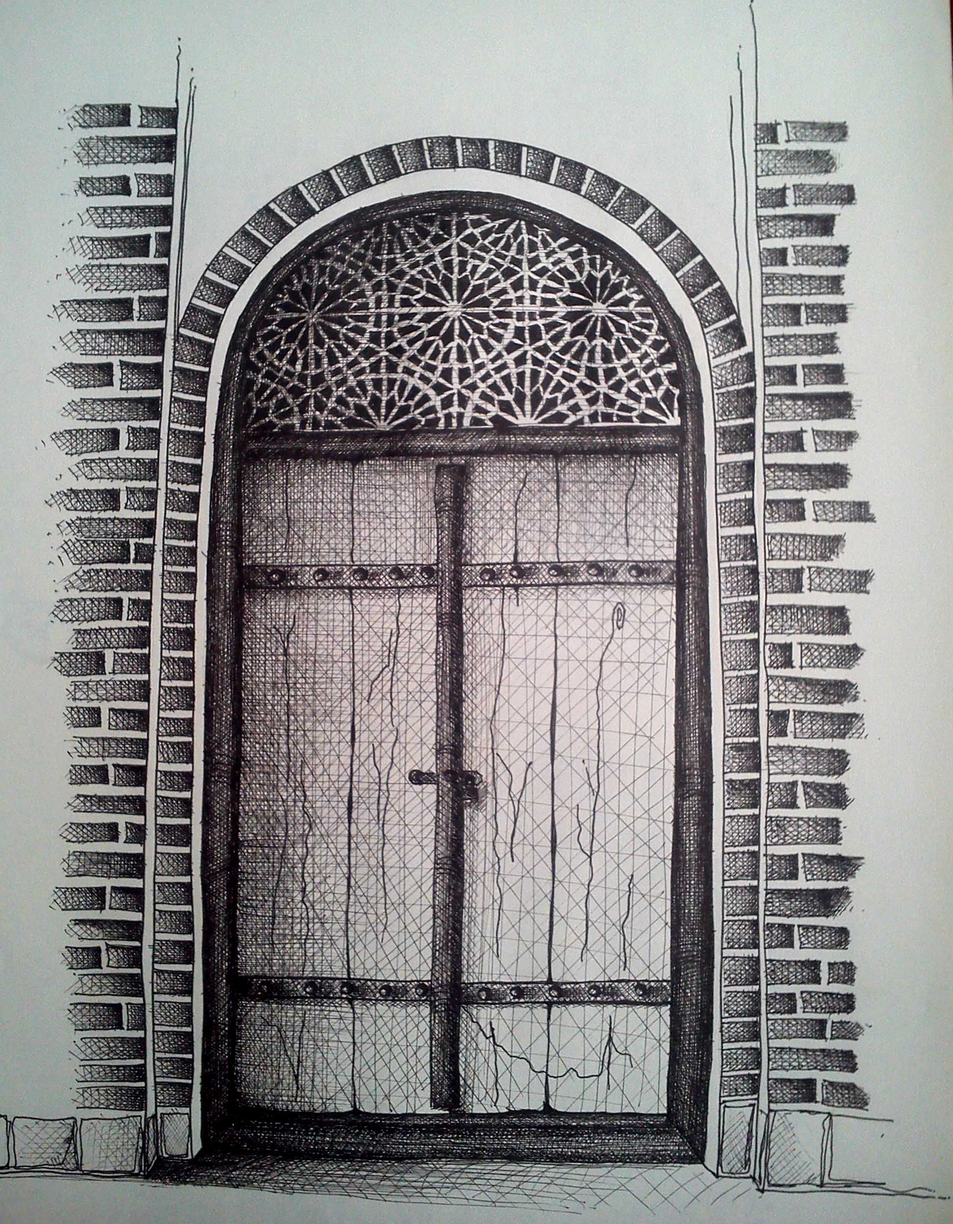1944x2496 Old Wooden Door My Sketches Doors, Old Wooden - Wooden Door Sketch