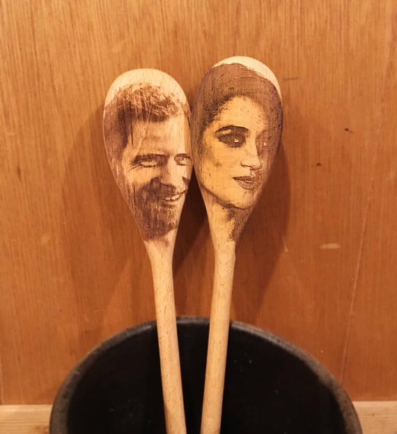 570x623 Meghan And Harry Wooden Spoons Inside Edition - Wooden Spoon Sketch