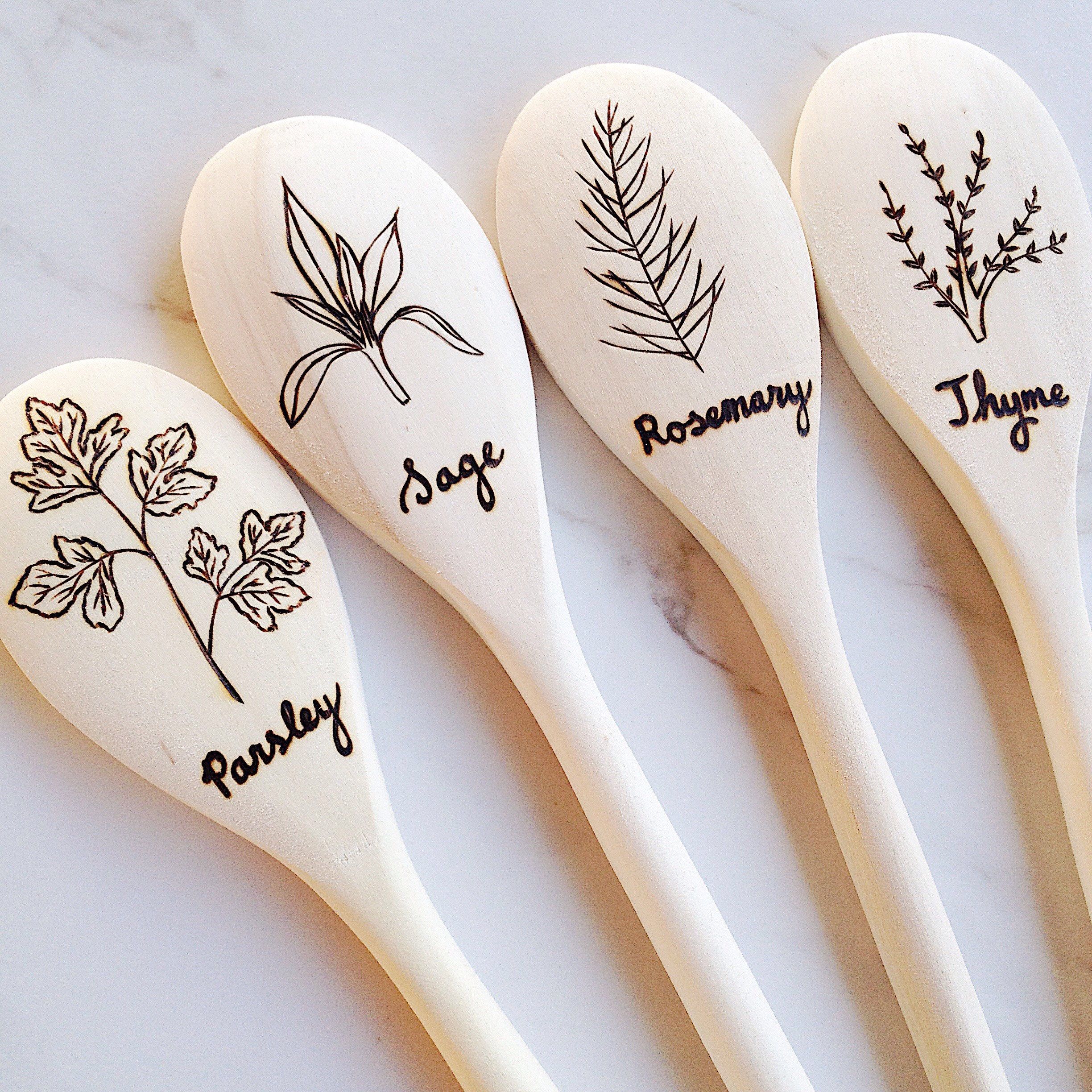 2448x2448 Parsley Sage Rosemary Thyme - Wooden Spoon Sketch