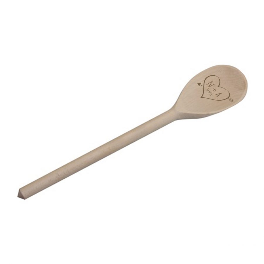 900x900 Personalised Sketch Heart Wooden Spoon Love My Gifts - Wooden Spoon Sketch
