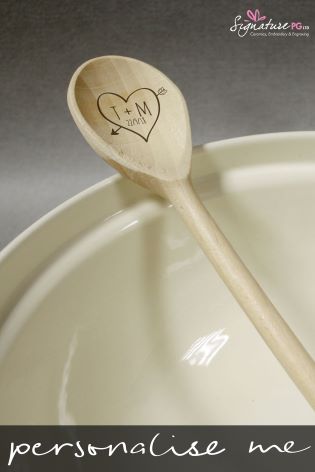 315x472 Buy Personalised Sketch Heart Wooden Spoon Utensils By Signature - Wooden Spoon Sketch