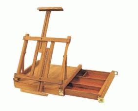 283x227 Tobgi Art Wooden Table Top Artist Sketch Box Easel With Sliding - Wooden Table Sketch