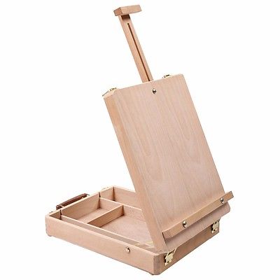400x400 Wood Table Sketch Box Art Drawing Painting Newport Adjust Desktop - Wooden Table Sketch