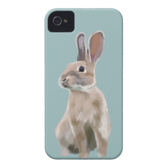 540x540 Cute Bunny Rabbit Woodland Animal Drawing Case Mate Iphone Case - Woodland Animal Sketches