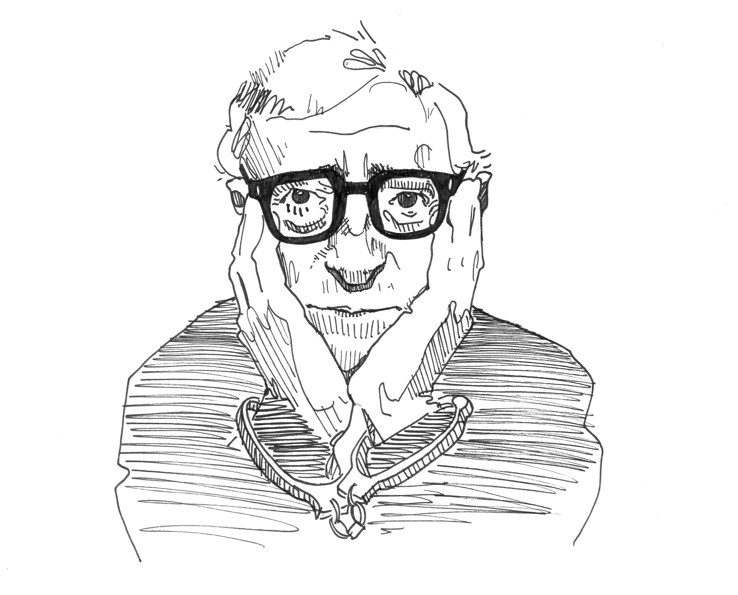 1495x1205 Woody Allen Father Of Controversies Kitsch - Woody Allen Sketch