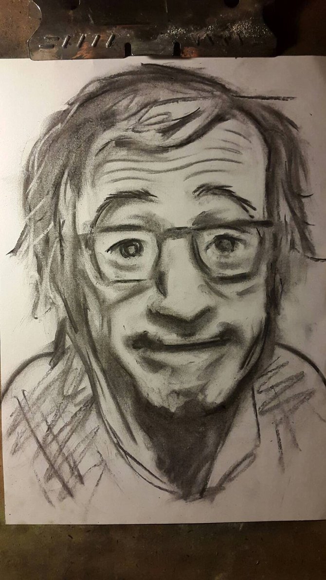 670x1191 Woody Allen Sketch (Pre Detail) By Absent Persona - Woody Allen Sketch