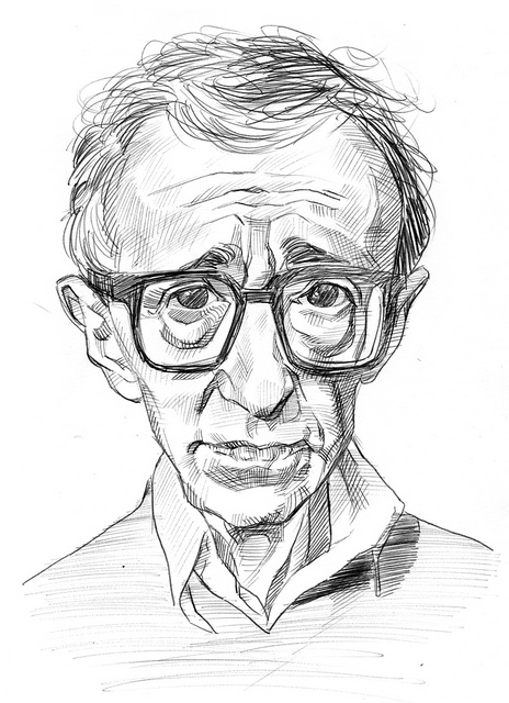 Woody Allen Sketch at PaintingValley.com | Explore collection of Woody ...