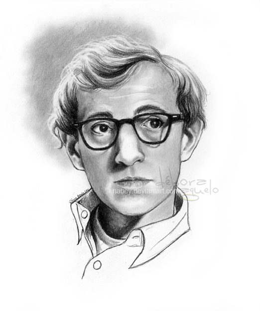 522x624 Woody Allen By Nabey - Woody Allen Sketch