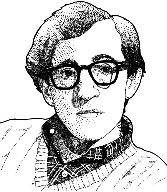 567x650 Woody Allen - Woody Allen Sketch