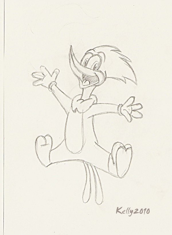 600x821 Sketch Woody Woodpecker By Starkelstar - Woody Sketch