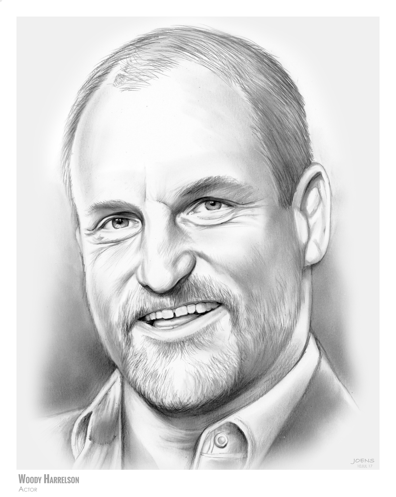 1277x1600 Sketch Of The Day Woody Harrelson - Woody Sketch