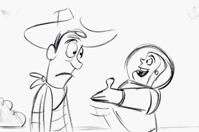 409x271 Toy Story Was Originally Going To Be Way Darker - Woody Toy Story Sketch