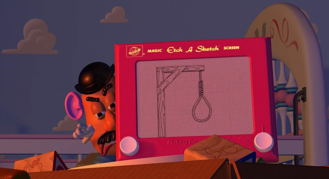 1107x604 Etch A Sketch Pixar Wiki Fandom Powered By Wikia - Woody Toy Story Sketch