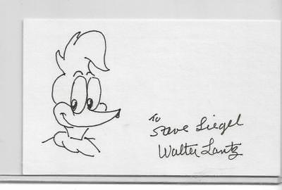 400x270 Walter Lantz Signed Autographed Hand Drawn Authentic Woody - Woody Woodpecker Sketch
