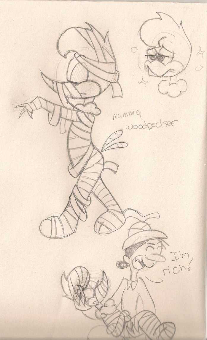 698x1144 First Time Drawing Woody Woodpecker By Sarispy56 - Woody Woodpecker Sketch