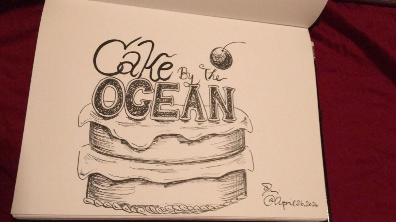 1290x724 Cake - Word Art Sketches