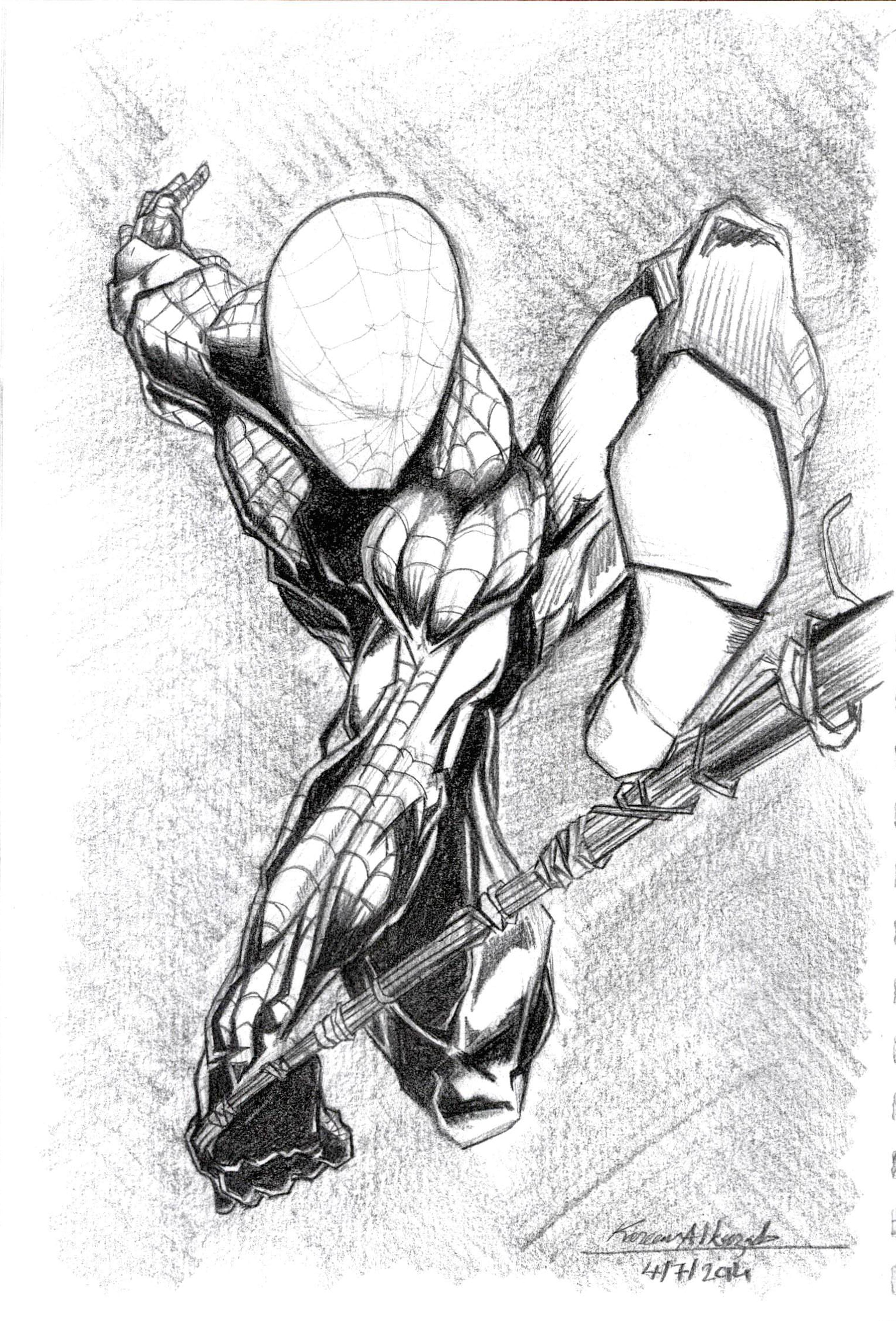 2800x4127 Spider Man - Work Sketch