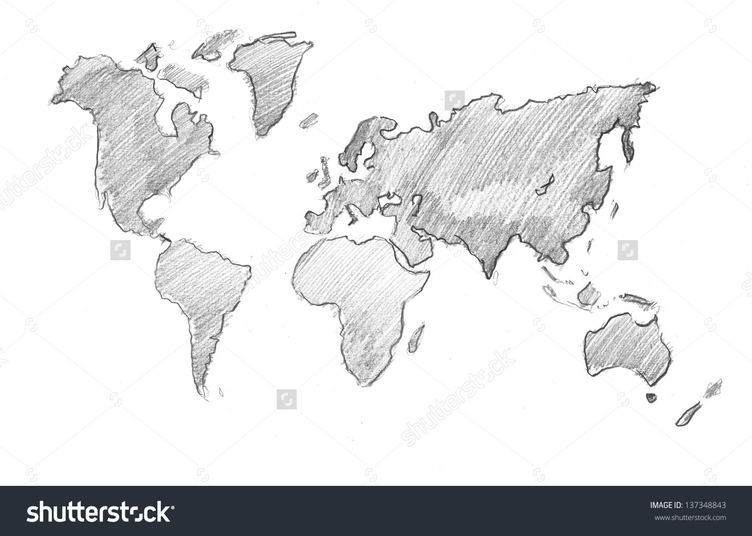 1500x1069 Earth Globe Black And White Sketch - World Globe Sketch