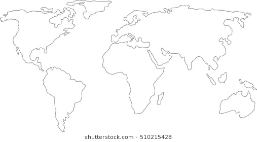 World Map Sketch at PaintingValley.com | Explore collection of World ...