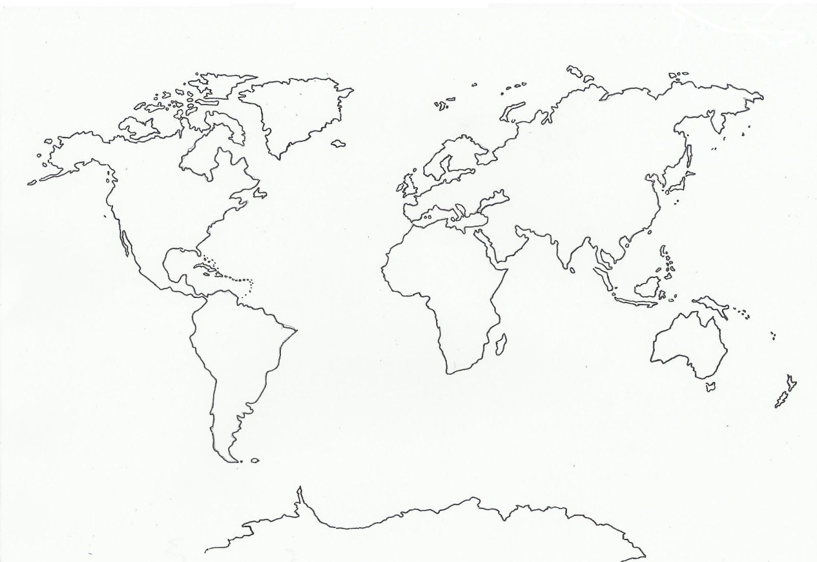 1600x1102 Outline Of World Map With Guatemala - World Map Sketch