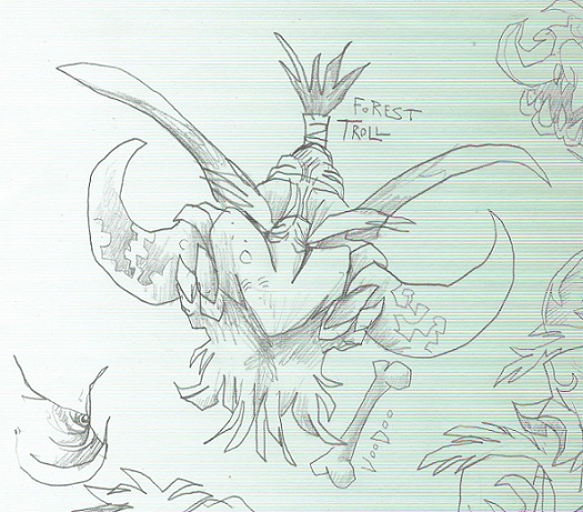 525x461 World Of Warcraft Troll Sketch By Yig - World Of Warcraft Sketches