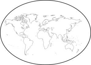297x213 World Map Sketch Clip Art - World Sketch