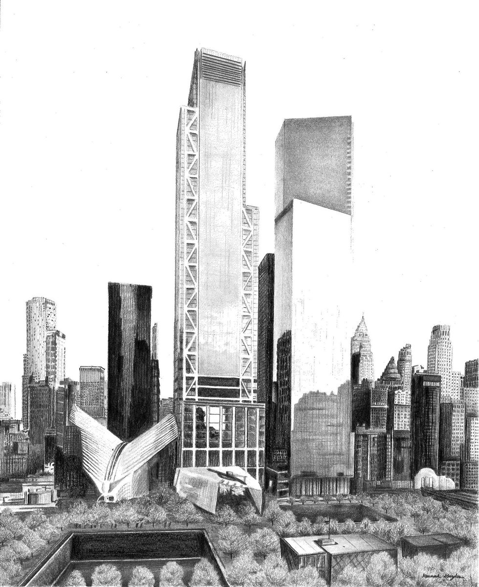 980x1200 World Trade Center On Twitter How Cool Is This Check Out This - World Trade Center Sketch