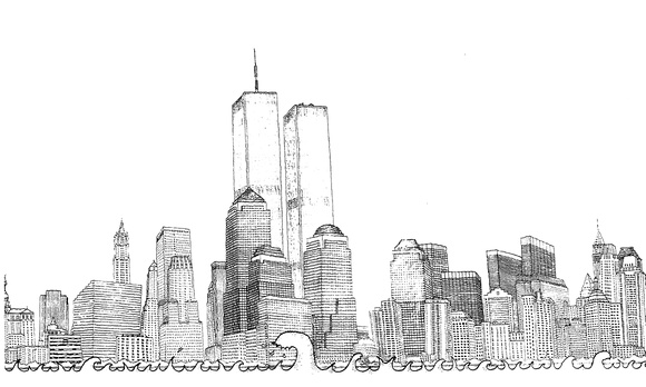 580x348 David Batley Photography Amp Design Towering Views Remembering - World Trade Center Sketch
