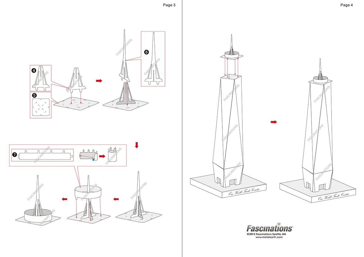 1200x848 Fascinations Metal Earth 3d Metal Model Diy Kits Metal Earth - World Trade Center Sketch