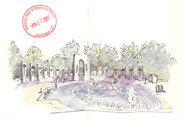 600x393 Sketching Washington Dc - World War 2 Sketches